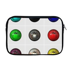 9 Power Buttons Apple Macbook Pro 17  Zipper Case by Simbadda