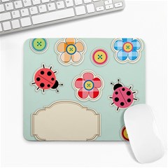 Buttons & Ladybugs Cute Large Mousepads by Simbadda