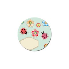 Buttons & Ladybugs Cute Golf Ball Marker (4 Pack) by Simbadda