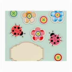 Buttons & Ladybugs Cute Small Glasses Cloth by Simbadda