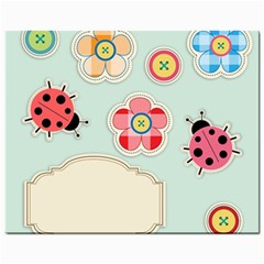 Buttons & Ladybugs Cute Mini Button Earrings by Simbadda