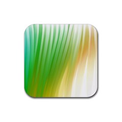 Folded Paint Texture Background Rubber Coaster (square)  by Simbadda