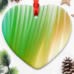 Folded Paint Texture Background Heart Ornament (two Sides) by Simbadda