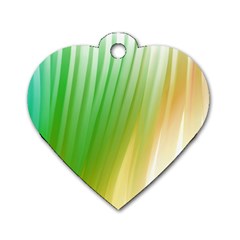 Folded Paint Texture Background Dog Tag Heart (one Side) by Simbadda