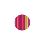 Stripes Colorful Background 1  Mini Buttons Front