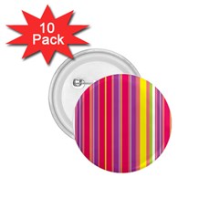 Stripes Colorful Background 1 75  Buttons (10 Pack) by Simbadda