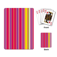 Stripes Colorful Background Playing Card by Simbadda