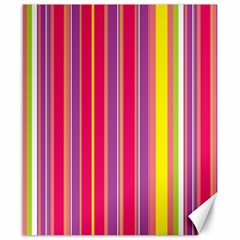 Stripes Colorful Background Canvas 8  X 10  by Simbadda