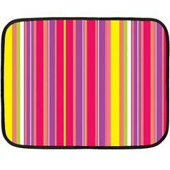 Stripes Colorful Background Double Sided Fleece Blanket (mini)  by Simbadda