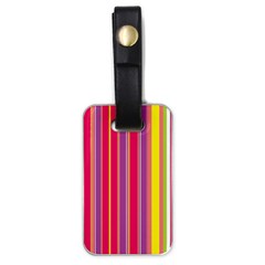 Stripes Colorful Background Luggage Tags (one Side)  by Simbadda