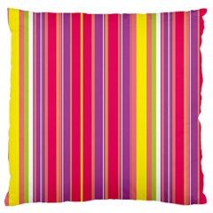 Stripes Colorful Background Standard Flano Cushion Case (one Side) by Simbadda