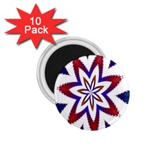 Fractal Flower 1 75  Magnets (10 Pack)  by Simbadda