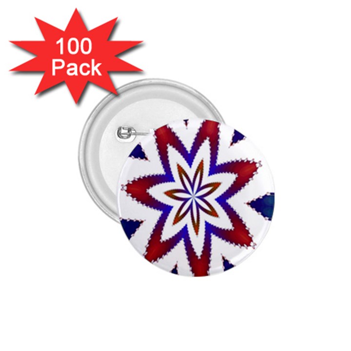 Fractal Flower 1.75  Buttons (100 pack) 