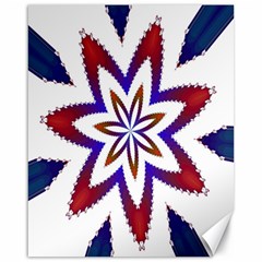 Fractal Flower Canvas 16  X 20   by Simbadda