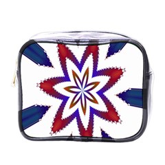 Fractal Flower Mini Toiletries Bags by Simbadda