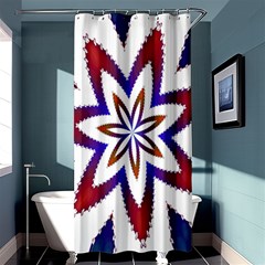 Fractal Flower Shower Curtain 36  X 72  (stall)  by Simbadda