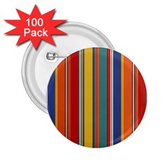 Stripes Background Colorful 2 25  Buttons (100 Pack)  by Simbadda