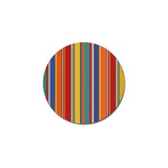 Stripes Background Colorful Golf Ball Marker by Simbadda