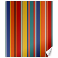 Stripes Background Colorful Canvas 8  X 10  by Simbadda