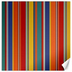 Stripes Background Colorful Canvas 16  X 16   by Simbadda