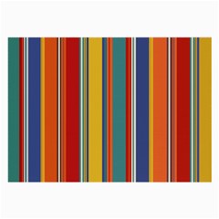 Stripes Background Colorful Large Glasses Cloth (2-side) by Simbadda