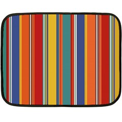 Stripes Background Colorful Double Sided Fleece Blanket (mini)  by Simbadda