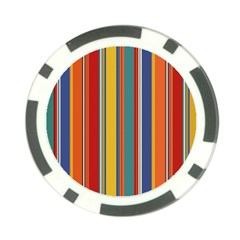 Stripes Background Colorful Poker Chip Card Guard (10 Pack) by Simbadda