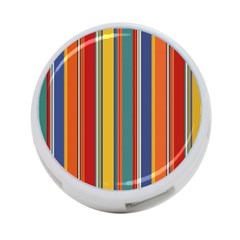 Stripes Background Colorful 4-port Usb Hub (one Side) by Simbadda