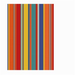 Stripes Background Colorful Large Garden Flag (two Sides) by Simbadda