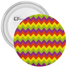 Colorful Zigzag Stripes Background 3  Buttons by Simbadda