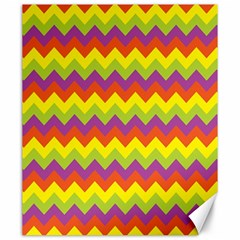 Colorful Zigzag Stripes Background Canvas 20  X 24   by Simbadda