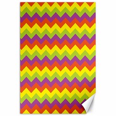 Colorful Zigzag Stripes Background Canvas 20  X 30   by Simbadda