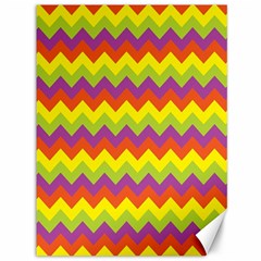 Colorful Zigzag Stripes Background Canvas 36  X 48   by Simbadda