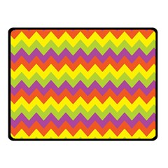 Colorful Zigzag Stripes Background Fleece Blanket (small) by Simbadda