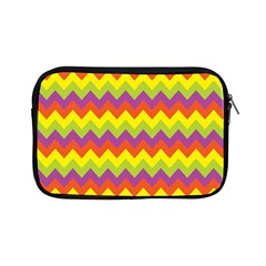 Colorful Zigzag Stripes Background Apple Ipad Mini Zipper Cases by Simbadda