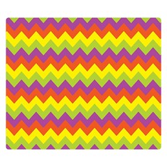 Colorful Zigzag Stripes Background Double Sided Flano Blanket (small)  by Simbadda