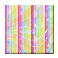 Abstract Stripes Colorful Background Tile Coasters by Simbadda