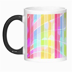 Abstract Stripes Colorful Background Morph Mugs by Simbadda