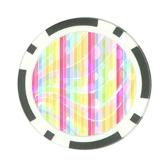 Abstract Stripes Colorful Background Poker Chip Card Guard by Simbadda