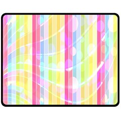 Abstract Stripes Colorful Background Fleece Blanket (medium)  by Simbadda