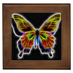 Fractal Butterfly Framed Tiles by Simbadda