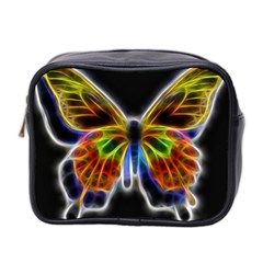 Fractal Butterfly Mini Toiletries Bag 2-side by Simbadda