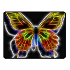 Fractal Butterfly Fleece Blanket (small) by Simbadda