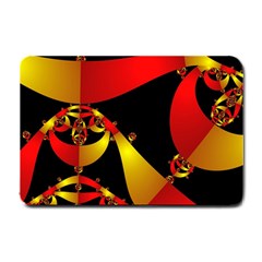 Fractal Ribbons Small Doormat  by Simbadda