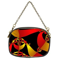 Fractal Ribbons Chain Purses (one Side)  by Simbadda