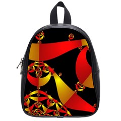 Fractal Ribbons School Bags (small)  by Simbadda