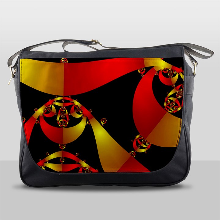 Fractal Ribbons Messenger Bags