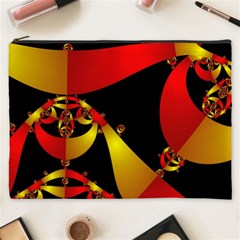 Fractal Ribbons Cosmetic Bag (xxxl)  by Simbadda