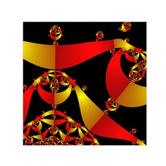 Fractal Ribbons Small Satin Scarf (square) by Simbadda