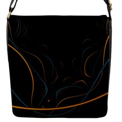 Fractal Lines Flap Messenger Bag (s) by Simbadda